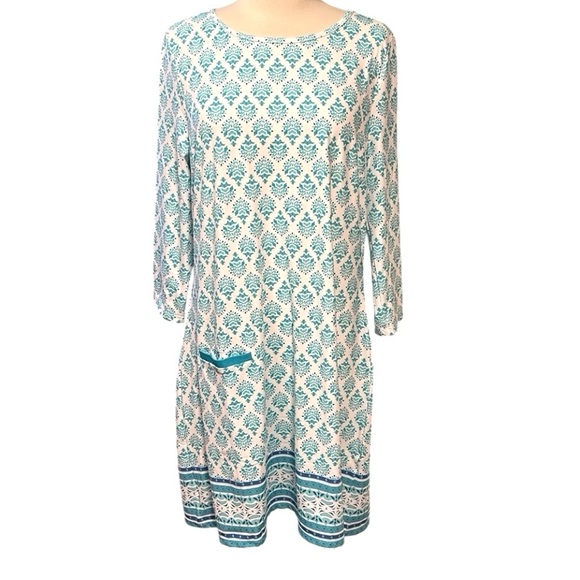 Cabana Life Amalfi Coast Cabana Blue & White Shift Dress, Womens size XL, NWT - Picture 14 of 14